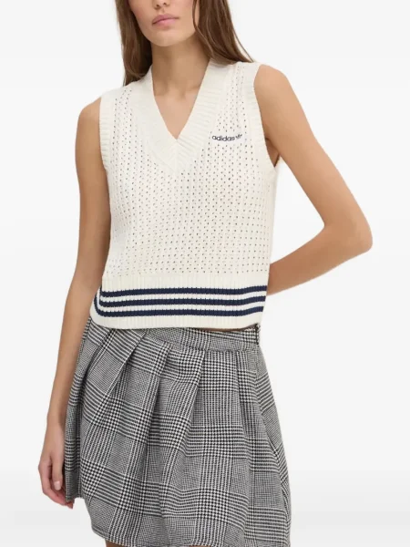 Pantaloni scurți Adidas tricotate cu dungi de costum negru