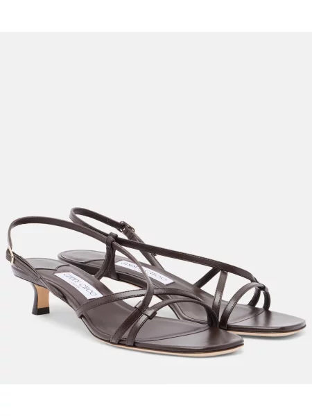 Sandale Jimmy Choo din piele maro