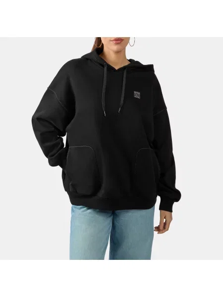 Reebok bluza z kapturem Forge Standard o luźnym krojuunisex BLACK Size: czarna
