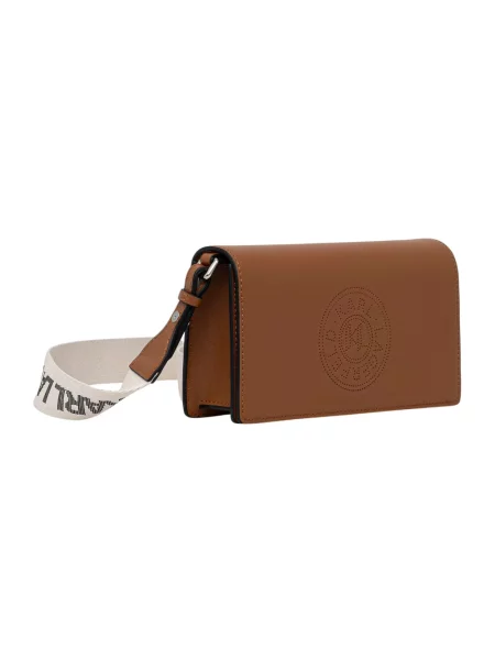 Karl Lagerfeld torebka crossbody skórzana K/CIRCLE brązowa