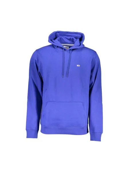 Bluza z kapturem Tommy Hilfiger z kapturem niebieska