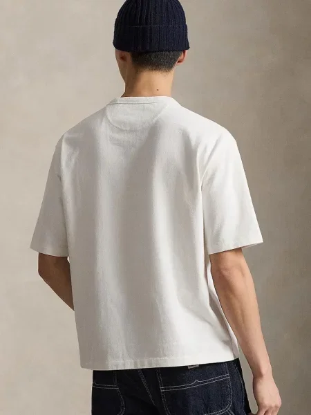 T-shirt o kroju regular fit z czystej bawełny Polo Ralph Lauren biała