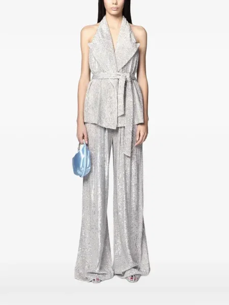 Kamizelka Twenty Fourhaitch z cekinami srebrna