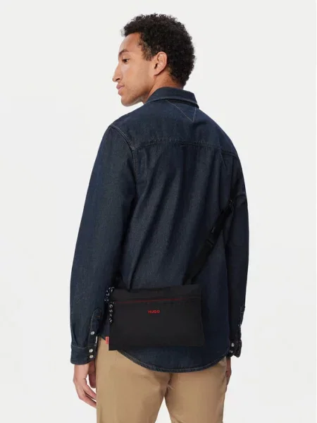 Geantă crossbody Hugo negru
