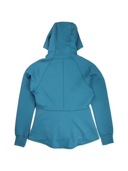 Geacă Nike din fleece cu glugă albastru