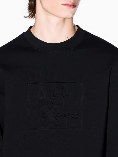 Світшот Armani Exchange бавовна/поліестер чорний