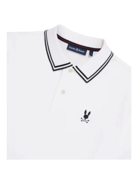 Polo Psycho Bunny alb