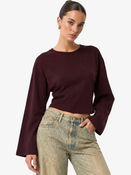 Busem Tričko Blusen burgundská červeň