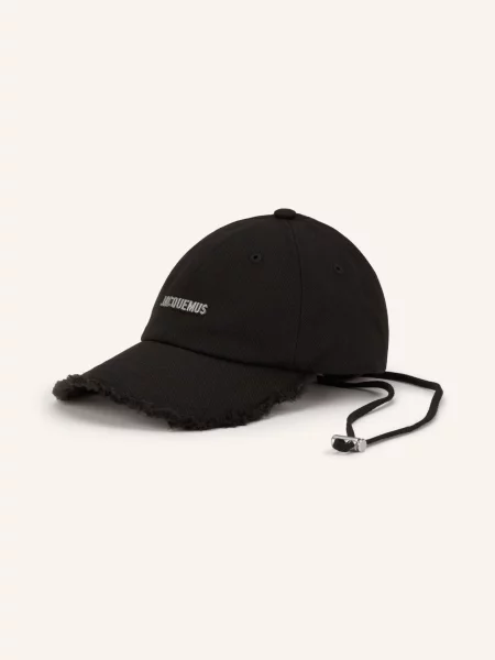 Jacquemus Czapka La Casquette Artichaut schwarz czarna