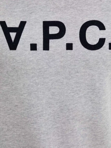 A.P.C. melegítőfelső hoodie standard grand vpc GOTS szürke