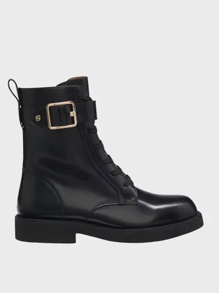 Кожаные ботинки Boss черные
