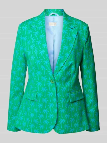 Żakiet z kołnierzem z klapami Milano Italy zielona