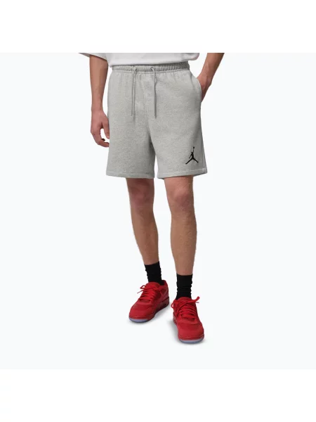 Pantaloni scurți pentru bărbați Nike Jordan Fleece grey heather/black negru