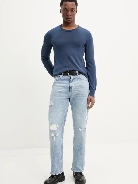 Kavbojke Tommy Jeans modra