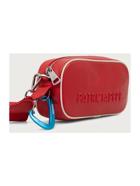 Patrizia Pepe torebka crossbody skórzana czerwona
