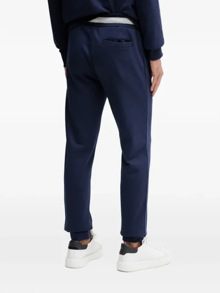 Pantaloni Hackett cu broderie albastru