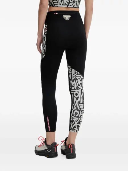 Leggings Dynafit cu imagine negru