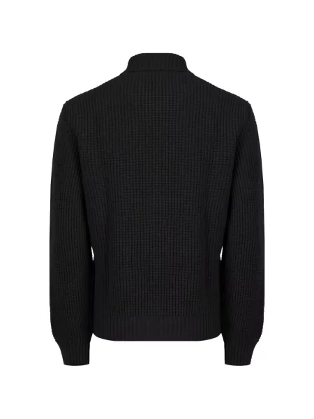 Плетена жилетка Corneliani черно