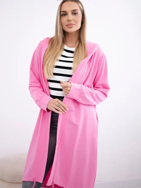 Cardigan Kesi cu imagine roz