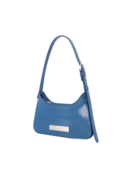 Torebka Acne Studios skórzana niebieska