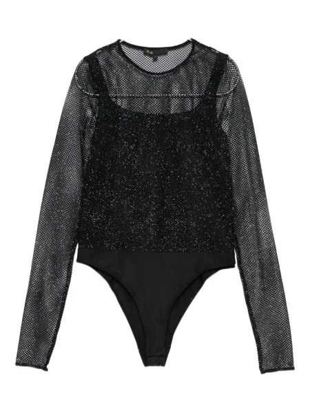 Długi body Maje czarny