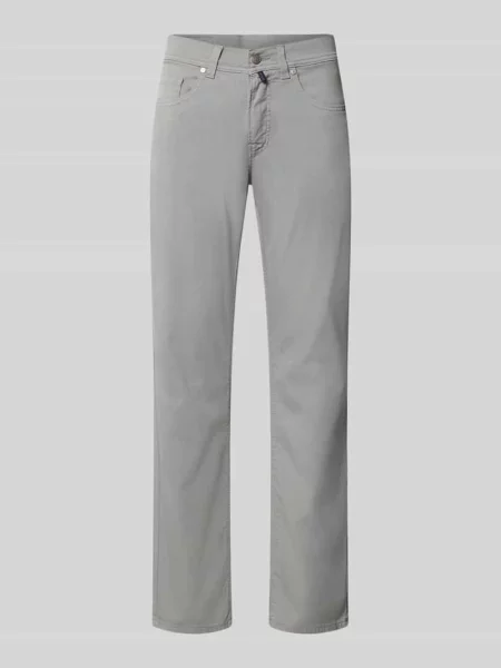 Spodnie w kroju tapered fit z w szwach model Lyon' Pierre Cardin