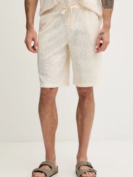 Guess pantaloni scurți de trening pentru bărbați bej