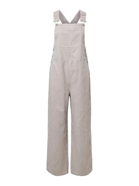 PIECES Salopetă PCAllo gri alb