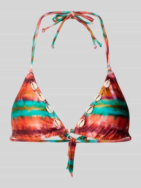 Góra od bikini z ozdobnym obszyciem Model Yero Solaya' Banana Moon pomarańczowy