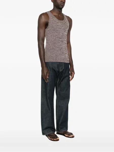 Риза Prada без ръкави кафяво