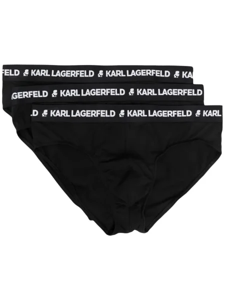 Chiloți Karl Lagerfeld cu broderie negru