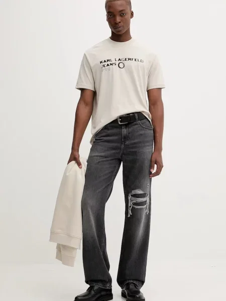 Kavbojke Karl Lagerfeld Jeans siva