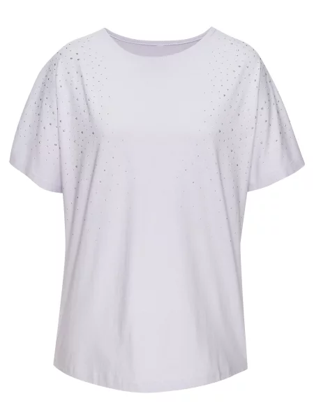 LASCANA Tricou mov liliachiu / argintiu