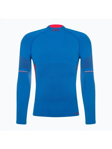 Tricou termic Mico M1 Mock Neck pentru bărbați marin albastru