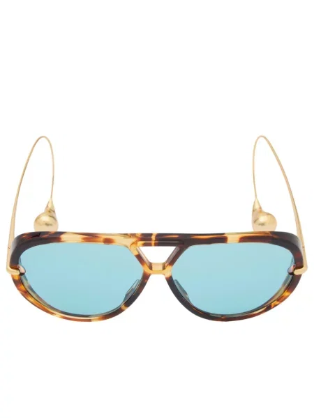 Okulary przeciwsłoneczne Bottega Veneta Eyewear zielone
