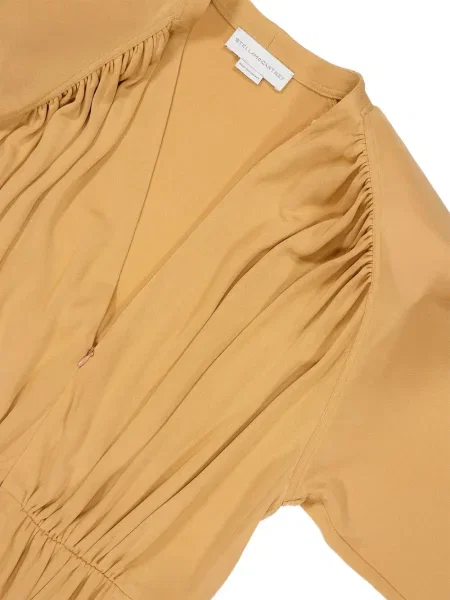 Salopetă Stella Mccartney din crep lungă galben