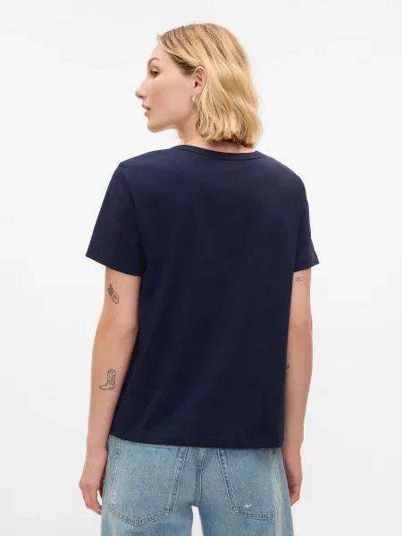 Tricou Gap retro albastru