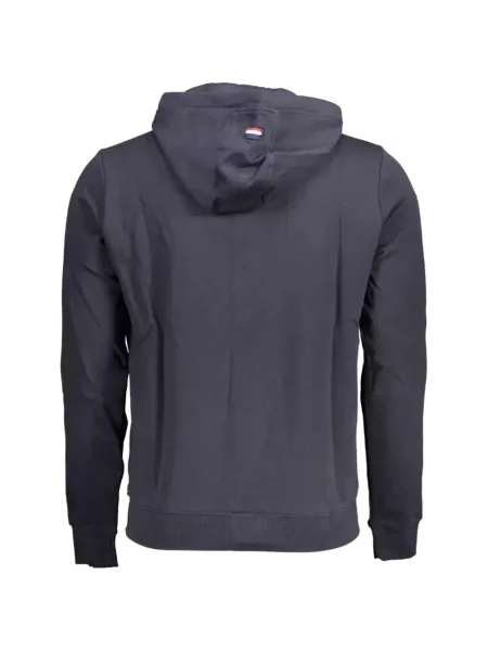 Суичър с качулка U.s. Polo Assn. бродиран синьо