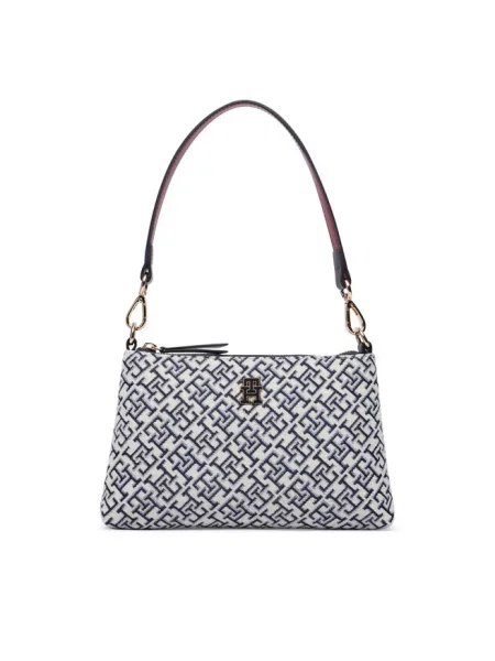 Tommy Hilfiger Torebka Th Jacquard Mini Shoulder Bag niebieski