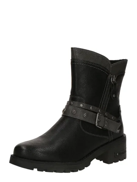 MUSTANG Ležerne čizme tamo siva crna