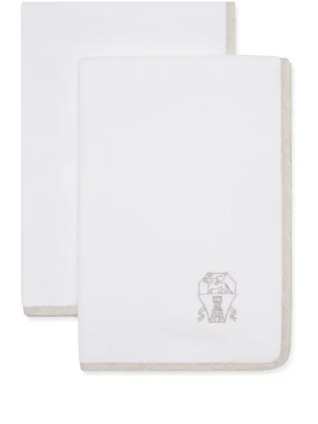 Halat Brunello Cucinelli cu broderie alb