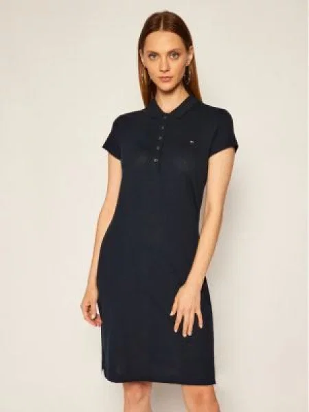 Mini obleka Tommy Hilfiger modra