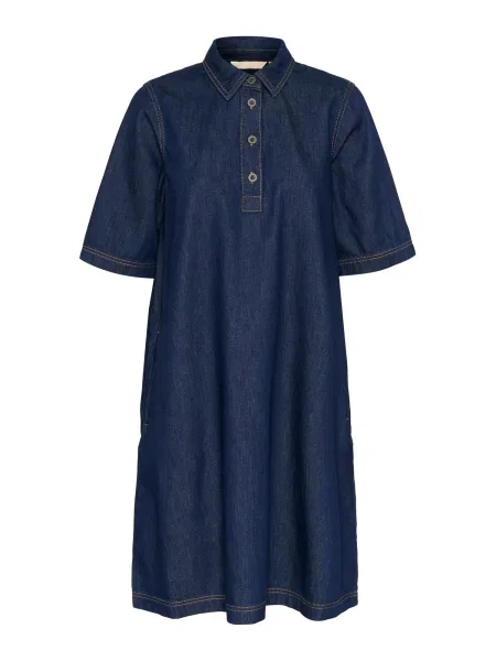 CULTURE Rochie tip bluză Winnie Arpa marin albastru