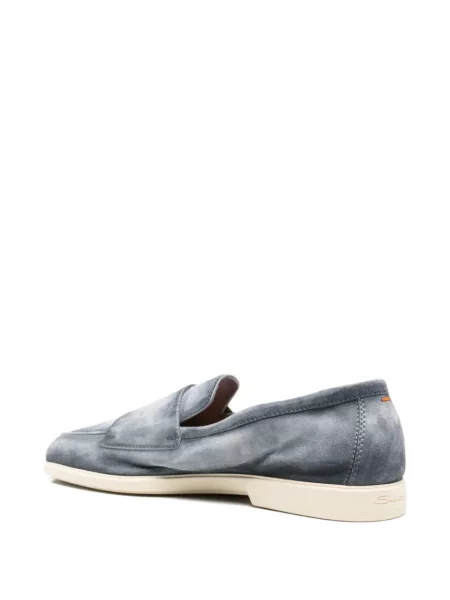 Pantofi monk Santoni cu bretele albastru