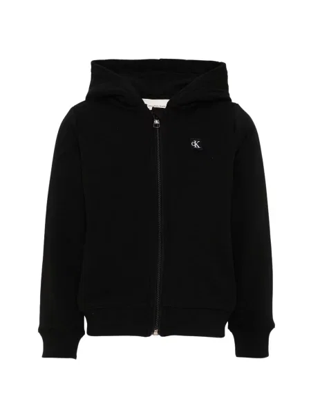 Calvin Klein Kids Mikina MINI BADGE THROUGH' černá