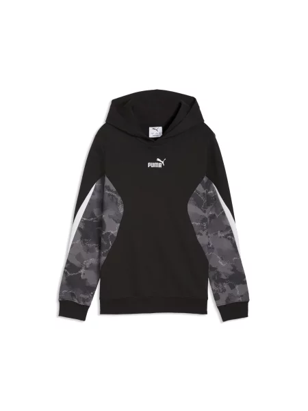 PUMA Młodzieżowa bluza z kapturem Essentials Camo Akcesoria czarny