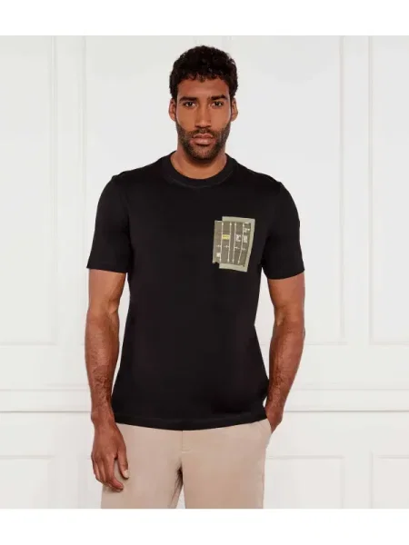 BOSS Tricou Te_Container negru