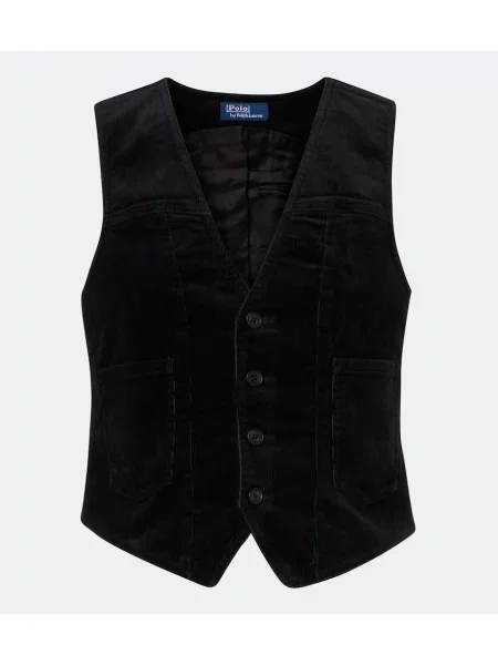 Vestă Polo Ralph Lauren de catifea cord negru