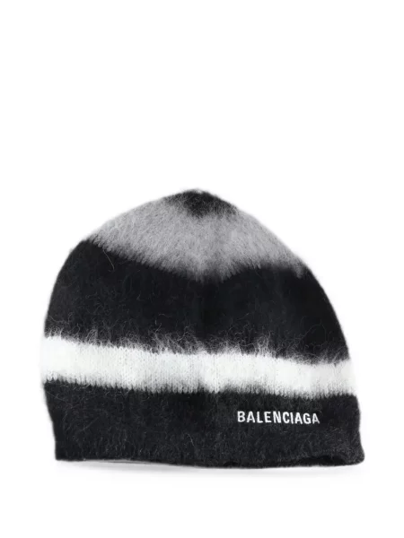 Căciulă Balenciaga cu dungi alb