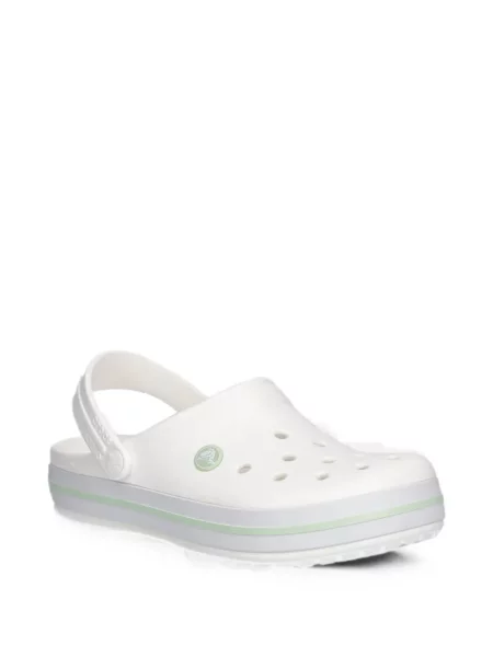 Saboți Crocs slingback alb